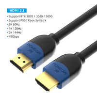 MOSHOU HDMI 2.1 kabel do PS5 RTX 3080 kabel HDMI 8K/60Hz 4K/120Hz 48 gb/s HD Wire 8K do konsoli Xbox serii X RTX3070 Cabo 6